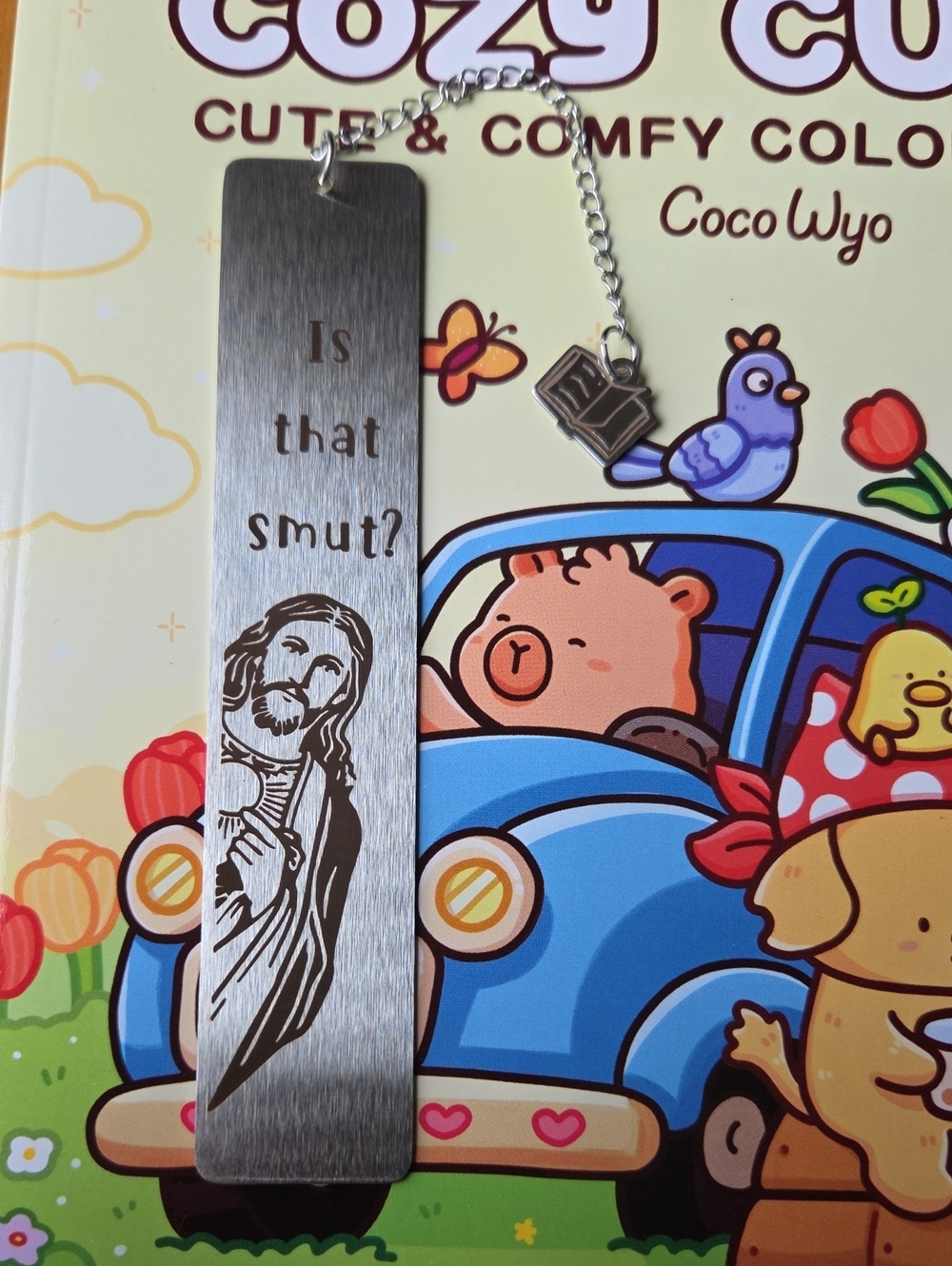 Is That Smut? Stainless Steel Bookmark with Religious Engraving